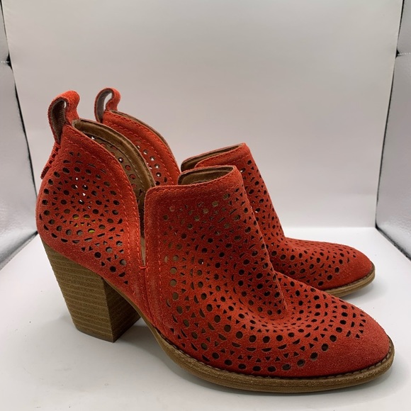 Jeffrey Campbell Shoes - Jeffrey Campbell Red Boots Size 7 suede